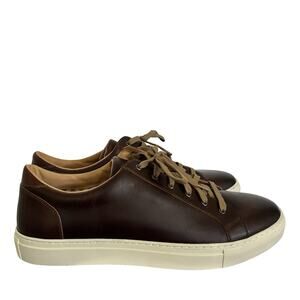 Warfield & Grand Mens Leather Barba Low Top Lace Up Sneakers Size 11 Classic